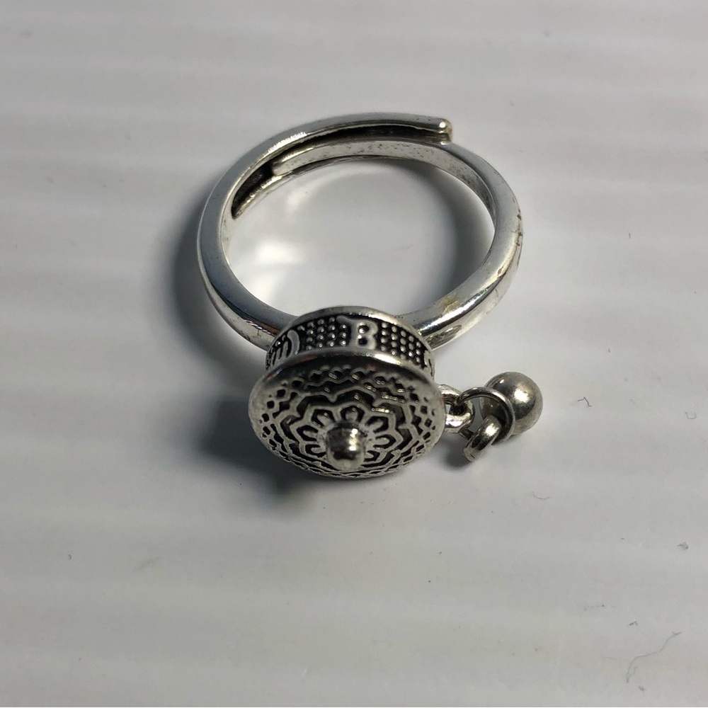 Silver Tone Spinner Ring